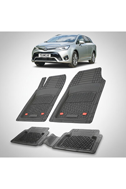 TEAMCAR Πατάκια δαπέδου συμβατά για Toyota Avensis T270 Estate 2015-2022 | Μαύρα