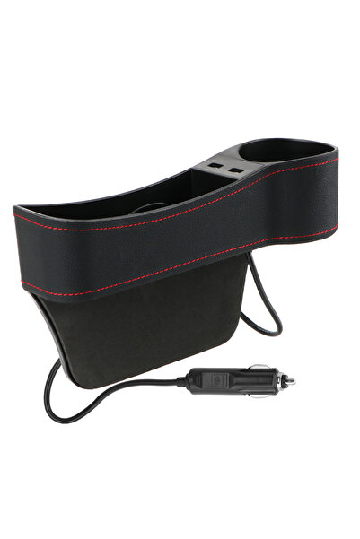 Choice1 Black right Car Seat Gap Storage Box Seat Gap Slit Box Phone Bottle C...