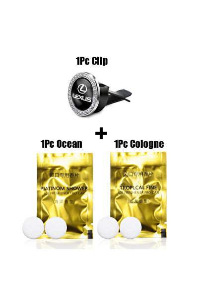 Choice3 For Lexus 1Pcs Air Outlet Aromatherapy Clip Car Solid Perfume Freshen...