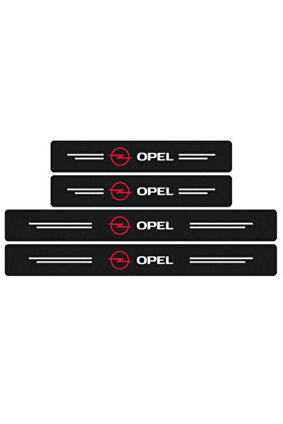 Choice1 4 قطع - ملصقات عتبة من ألياف الكربون لسيارات أوبل، ملصقات حماية الدوا...