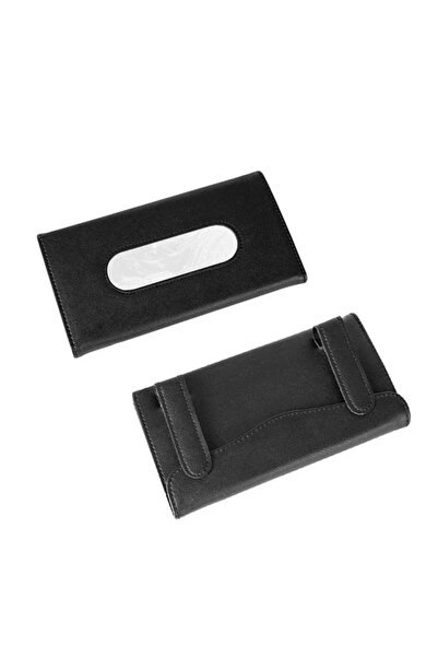 Choice Black 1 New Soft Leather Car Tissue Box Car Sun Visor Type Blk Hanging...