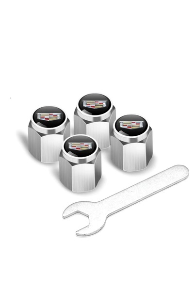 Choice غطاء حماية صمامات إطارات السيارة A-2 (4 قطع) لسيارات كاديلاك إسكاليد، ...