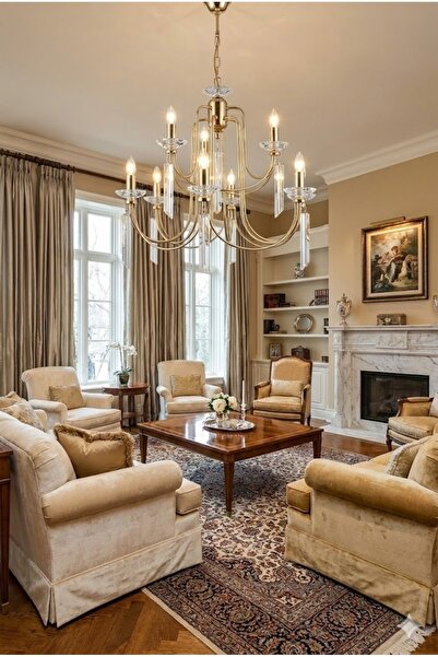 moontime alaçatı 9 Lu Kontes Lak Gold Kaplama Tam Montajlı Kadın Takı Seti