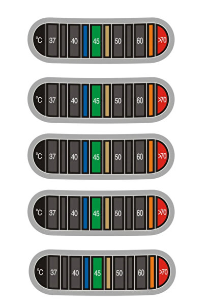 Choice 5Pcs Color Changing Temperature Sticker Thermometer For Cup Baby Bottl...