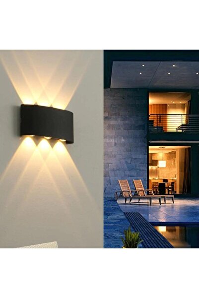 moontime alaçatı Çift Yönlü Alüminyum Led Aplik Duvar Lambası Gün Işığı Işıkl...