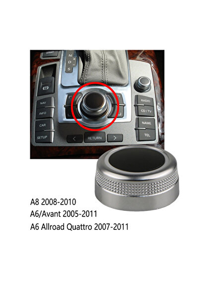 Choice 4F0919069 MMI Multi Media Rotary Knob Main Menu Switch Cover For Audi ...