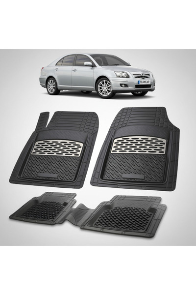 TEAMCAR Συμβατά πατάκια δαπέδου Toyota Avensis T250 Liftback 2006-2008 | Ασημί