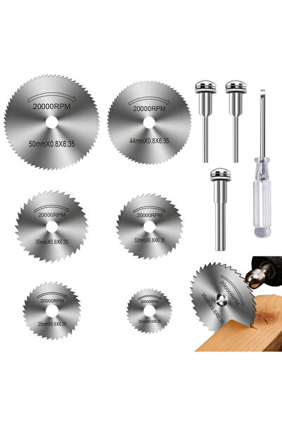 Choice Wood Cutting WHITE 6Pcs HSS Cutting Wheels for Dremel - Saw Blades Kit...