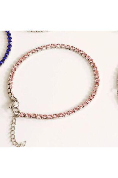 REIGOLD Women's Tennis Bracelet, 316L Stainless Steel, Zirconia, Adjustable 1...