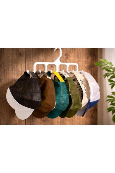 MisterionStudio Suport pentru pălării alb, pentru interiorul dulapului, în sp...