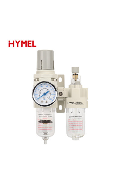 Choice3 8mm Pneumatic Compressed Air Compressor FRL FR.L Filter Regulator Dra...