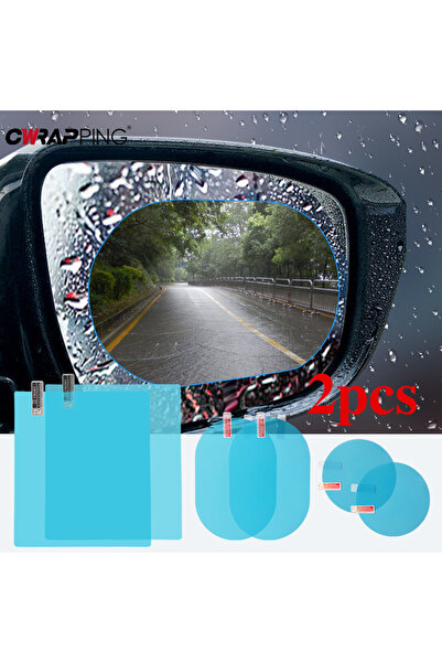 choice2 200mm X 175mm Car Mirror Rain-proof Film Car Rearview Mirror Waterpro...