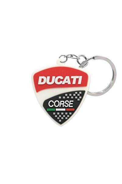 Choice 1pc-for Ducati Suitable DUCATI Motorcycle Keychain Single-sided Logo K...
