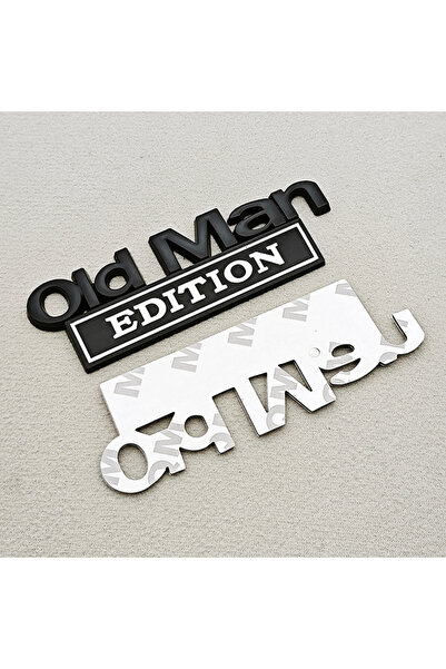 Choice Black White Old Man Edition Metal Car Sticker Badges For Car Trunk Doo...