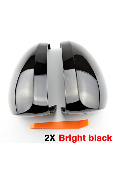 Choice1 غطاء مرآة الرؤية الخلفية الجانبية للسيارة باللون الأسود اللامع، غطاء ...