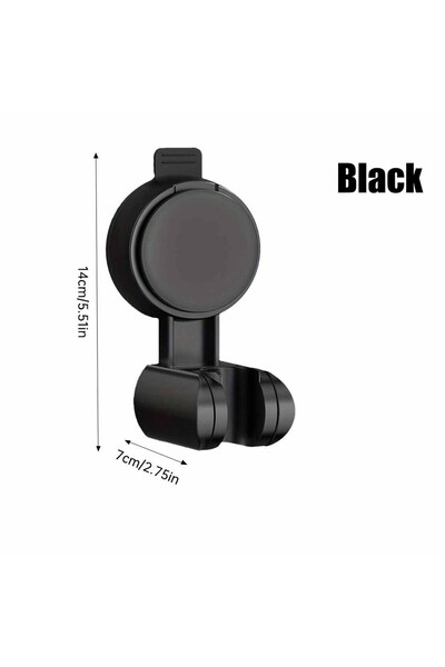 Choice1 black 1Pc Adjustable Shower Head Holder Universal Strong Adhesive ABS...