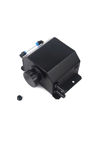 Choice1 1L-YH-Black 1L Alloy Aluminum Engine Oil Catch Can Breather Tank Radi...
