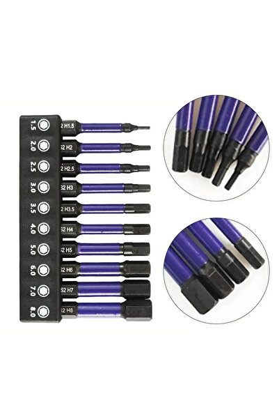 Choice Durable 10Pcs Hex Head Wrench Drill Bit Magnetic Screwdriver Set 1/4 Q...
