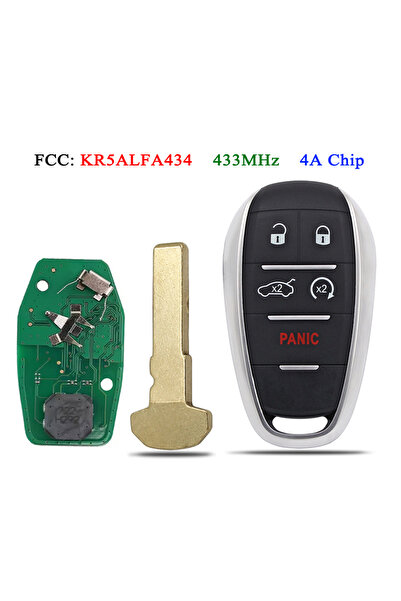 Choice1 5 Button 3/5 Button 433MHz 4A Chip Smart Remote Key For Alfa Romeo Gi...