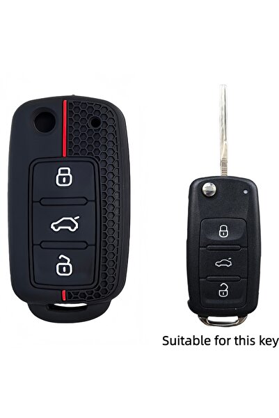 Choice black Silicone Car Key Case Protect Cover for Skoda Yeti Superb Rapid ...