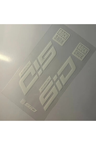 Choice1 White Rk Shox SID Themed Car Motorcycle Stickers Set Creative Decals ...