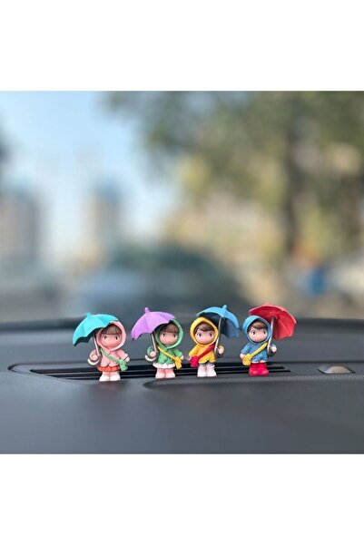 Choice 4PCS Cute Umbrella Couple Car Interior Decoration Car Dashboard Orname...