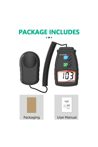 Choice LX-1010B MASTFUYI Digital Lux Meter 0-100,000 Lux Portable Light Meter...