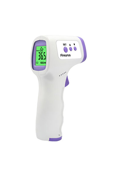 Choice مقياس حرارة رقمي بالأشعة تحت الحمراء أبيض اللون، بدون تلامس، لقياس درج...