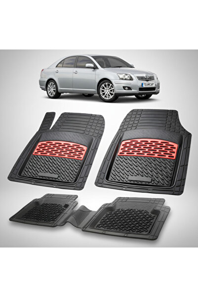 TEAMCAR Πατάκια δαπέδου συμβατά με Toyota Avensis T250 Liftback 2006-2008 | Κ...