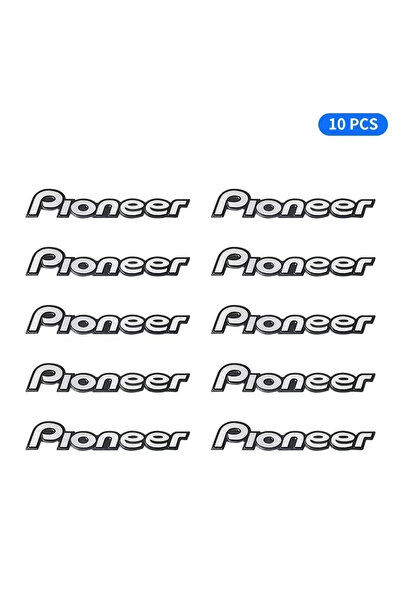 Choice سماعات سيارة عالية الجودة بشعار بايونير المعدني، 10 قطع أو 5 قطع/10 قط...