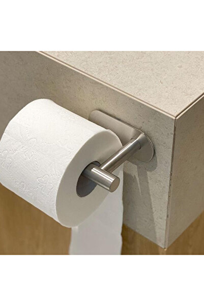 Choice1 Silver Premium Stainless Steel Toilet Paper Holder Self-Adhesive Stor...
