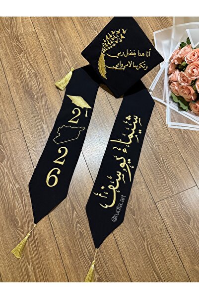 rudta art Mezuniyet şal seti şal+kep