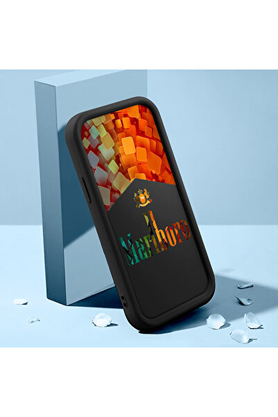 Poco F7 5G Compatible Case Slim Soft Silicone Phone Case Marlboro Pattern