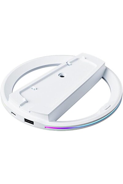 Arabest Cooling Base Holder Accessories for Game Consoles,with RGB Lights (wh...