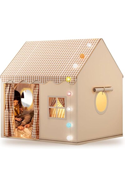 Generic Large Kids Tent Playhouse for Indoor & Outdoor Use – Beige Play Tent ...