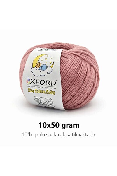 Oxford İplik 10'lu Paket Eco Cotton Baby - Ince Cotton Ip - Tığ Işi - Punch I...