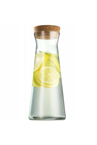 KADAX Carafă de apă 1L 1000ml, ulcior de vin din sticlă pentru suc de limonadă