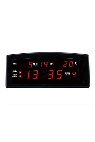 OEM Ceas de birou cu LED roșu, calendar, alarmă și alimentare directă de 220V