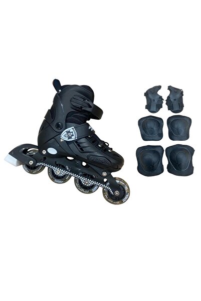 Saule Profesyonel Işıklı Silikon Teker Ayarlanabilir 2+2 Çocuk Yetişkin Paten...