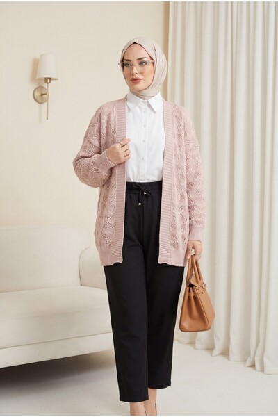 HİJABAYA Με σχέδιο Πλεκτή ζακέτα Araboy