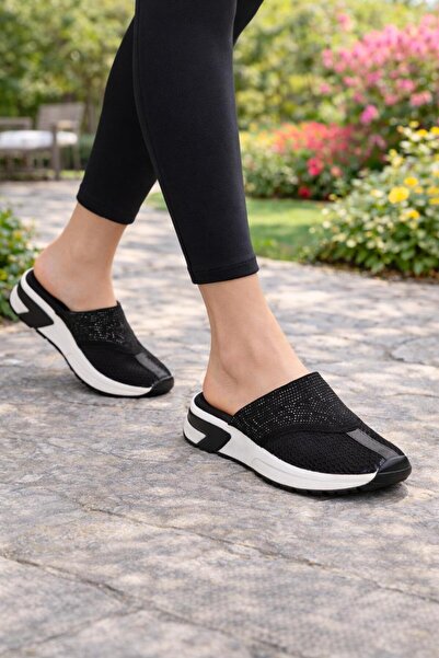 MODAONN Kadın Günlük Rahat Slip-On Spor Terlik