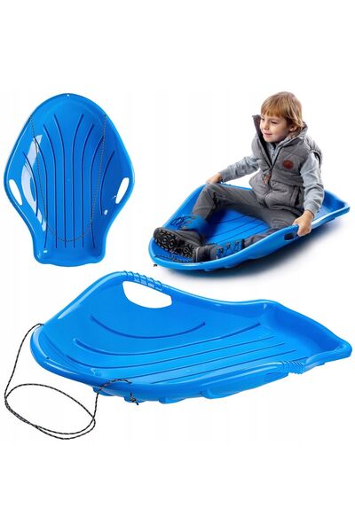 KADAX Sanie mare din plastic pentru copii, glisantă pentru coborâre, coajă pu...