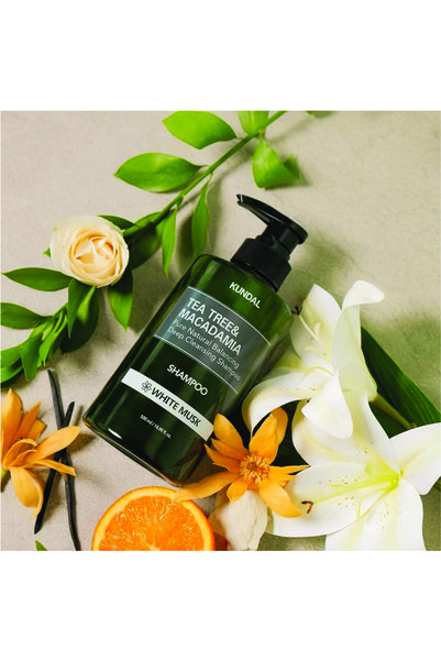 Kundal TEA TREE & MACADAMIA DEEP CLEANSING SHAMPOO 500ML - WHITE MUSK