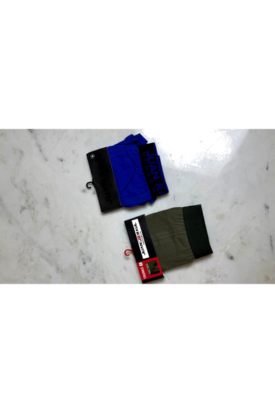 OneDay Men's 100% Cotton Boxer Briefs, 2-Pack - Comfortable and Breathable fo...