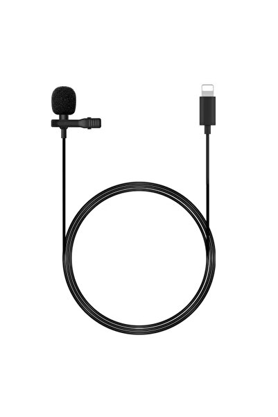 BSMBIOO 1.5m Mini Portable Lavalier Condenser Microphone V6735-1_P Black