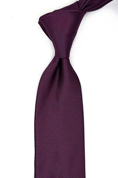 Kravatkolik Klasična kravata sa bordo točkastim uzorkom i maramicom KK13507