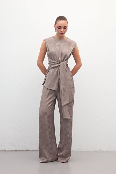 Sateen Camila Pants - Mink