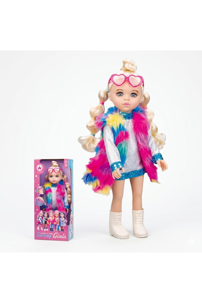 Ceren CTOY Tatlı Moda Oyuncak Bebek 40 cm Model 1