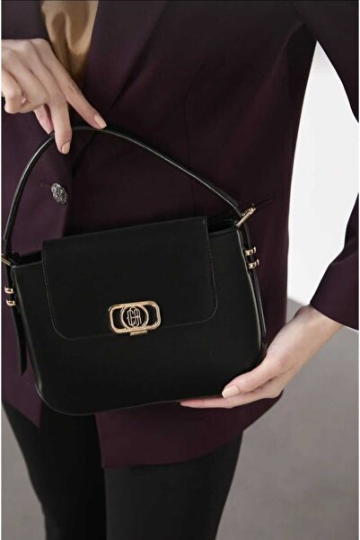 CRESSBERRY Black Patent Leather Women's Shoulder Bag Day-Long Stylish Cover w...