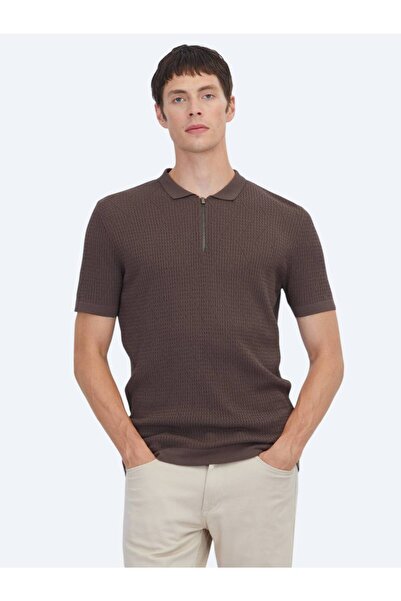 Kip Brown Patterned Knitwear